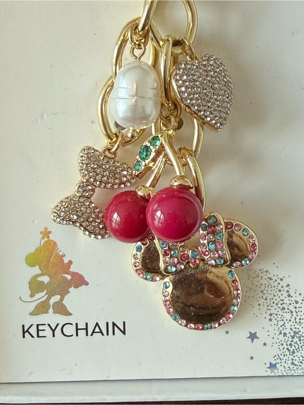 Disney Minnie Mouse Key Chain Bag Charm- NIP - Picture 2 of 4